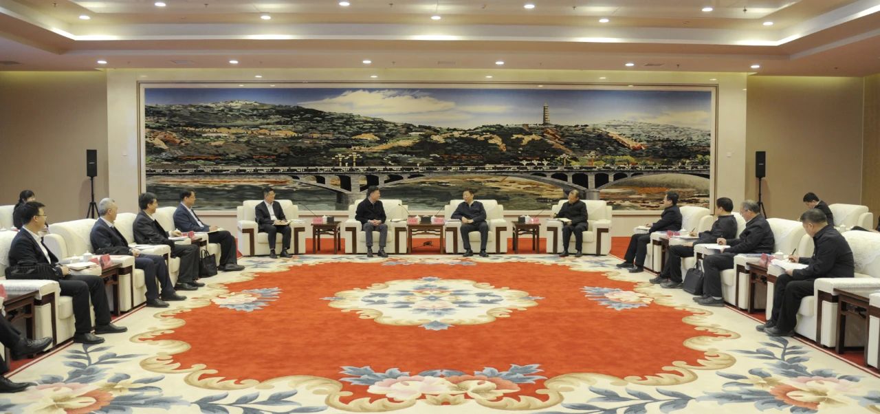 陜西省委常委、延安市委書記趙剛會見嚴(yán)鑒鉑董事長一行